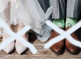 Crocs no dia do casamento?