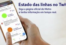 Circulação do Metro de Lisboa em tempo real no twitter