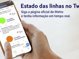 Circulação do Metro de Lisboa em tempo real no twitter