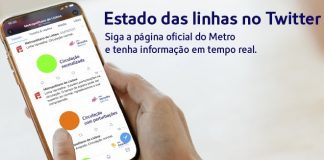 Circulação do Metro de Lisboa em tempo real no twitter